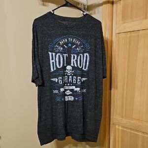 Rock and Republic Hot Rod Garage Men's Black Graphic T-Shirt - XXL